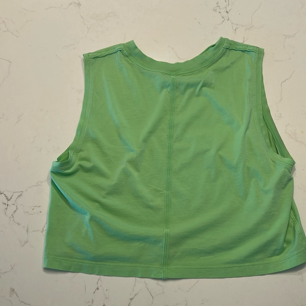 Electric green lulu tank